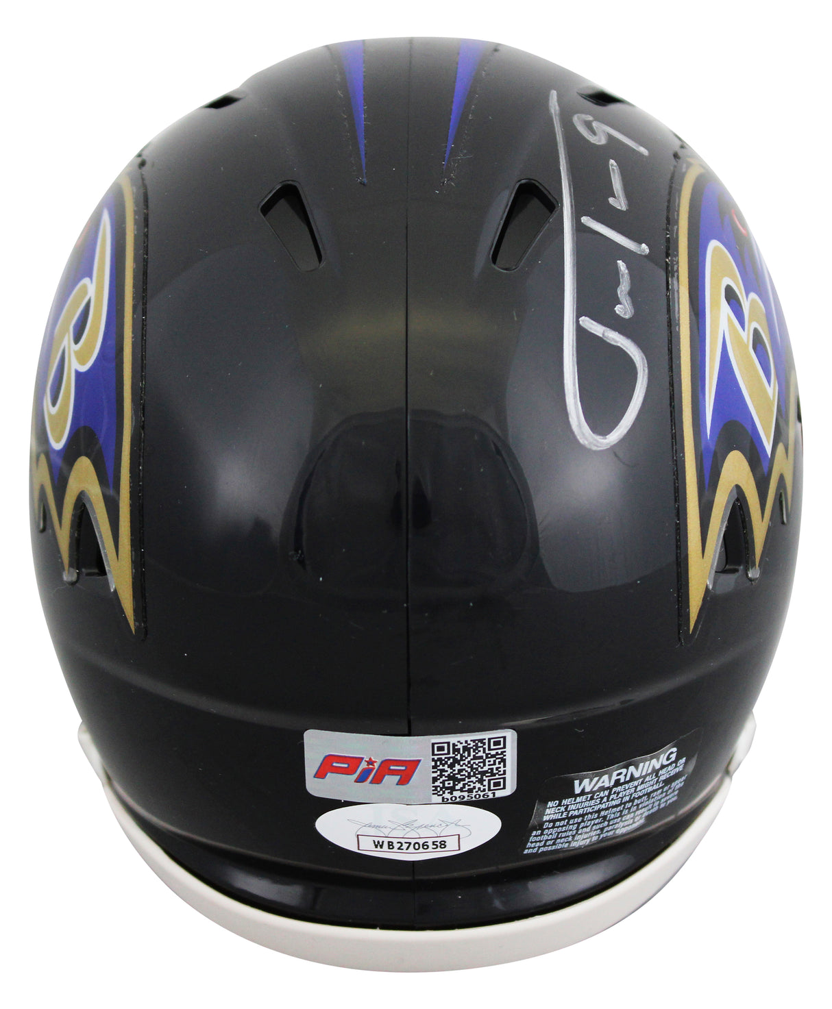 Ravens Justin Tucker Authentic Signed Speed Mini Helmet JSA Witnessed #WB270658