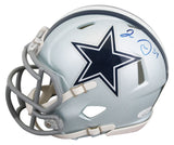 Cowboys Jaylon Smith Authentic Signed Silver Speed Mini Helmet JSA #HH31040