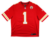Chiefs Xavier Worthy Signed Red Nike Limited Jersey w/ Black Signature Fanatics