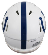Colts Darius Leonard Authentic Signed White Speed Mini Helmet JSA Wit #WPP948765