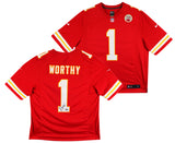Chiefs Xavier Worthy Signed Red Nike Limited Jersey Fanatics #XP14148337