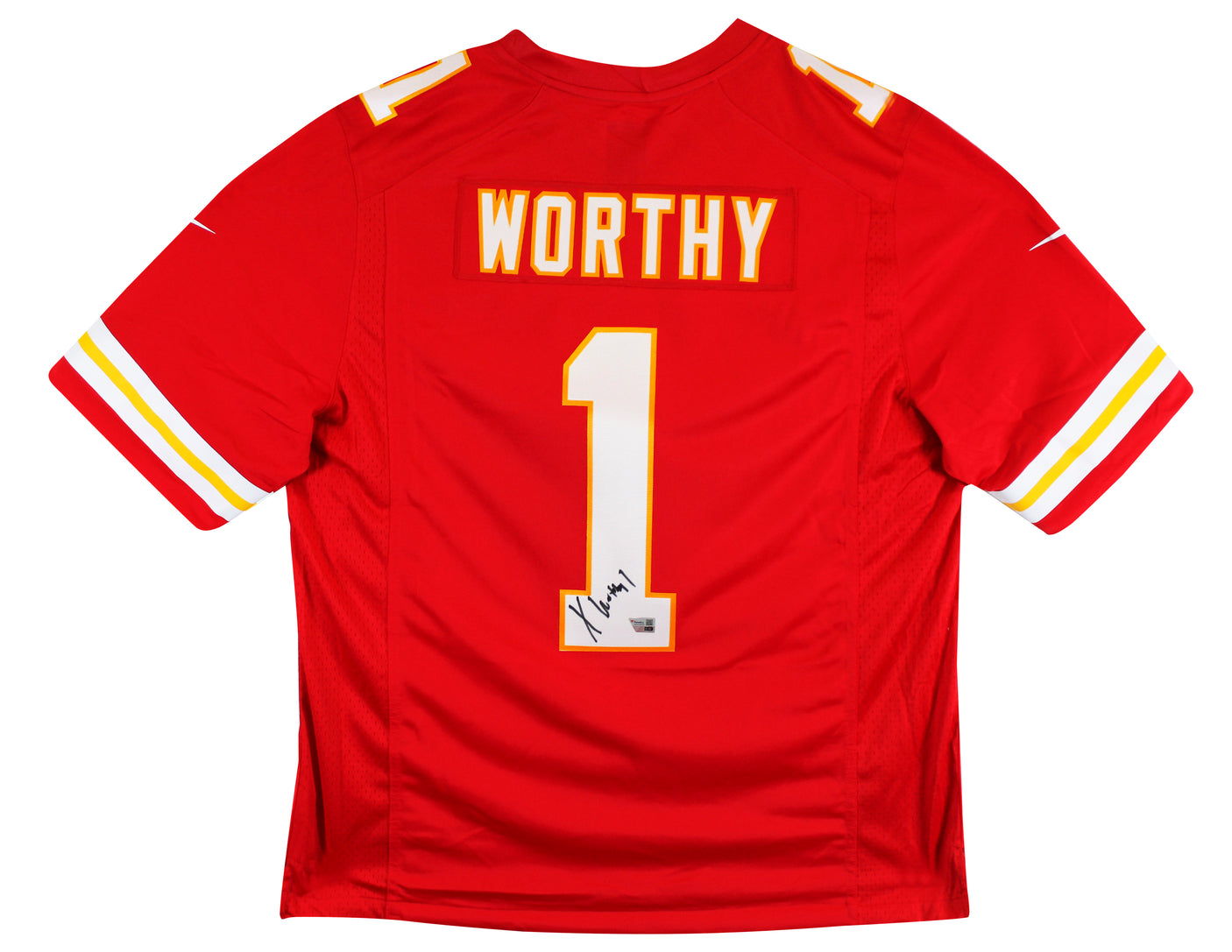 Chiefs Xavier Worthy Signed Red Nike Limited Jersey Fanatics #XP14148337