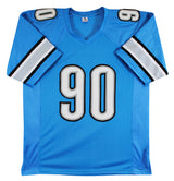 Ndamukong Suh Authentic Signed Blue Pro Style Jersey Autographed BAS Witnessed