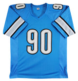 Ndamukong Suh Authentic Signed Blue Pro Style Jersey Autographed BAS Witnessed