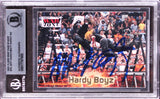 Jeff Hardy & Matt Hardy Signed 2001 Fleer WWF Raw is War Raw #76 Card BAS Slab