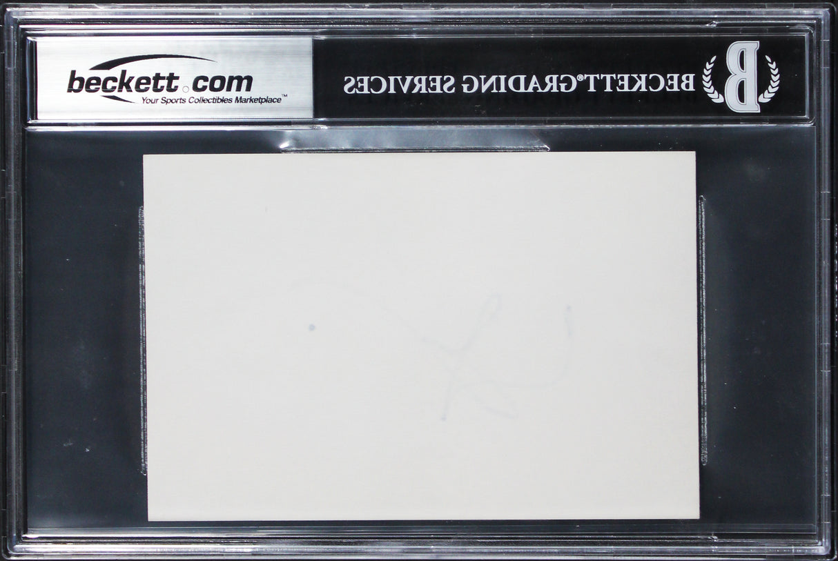 Gary Oldman Harry Potter Authentic Signed 4x6 Index Card BAS Slabbed