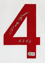 Reds Pete Rose 4256 Authentic Signed White Pro Style Jersey Autographed BAS 5