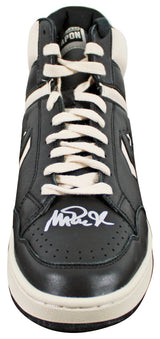 Magic Johnson Signed Left Black & White Converse Weapon Shoe W/ Case BAS Wit 1