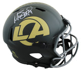 Rams Matthew Stafford Signed STS IV Full Size Speed Rep Helmet BAS Witnessed