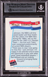 Lakers Magic Johnson Authentic Signed 1991 Hoops McDonald's #54 Card BAS Slabbed