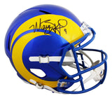 Rams Matthew Stafford Signed Full Size Speed Rep Helmet W/ Case BAS Witnessed