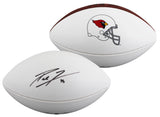 Cardinals Pat Tillman Authentic Signed Wilson White Panel Logo Football BAS LOA