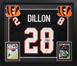 Corey Dillon Authentic Signed Black Pro Style Framed Jersey BAS Witnessed