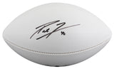 Cardinals Pat Tillman Authentic Signed Wilson White Panel Logo Football BAS LOA