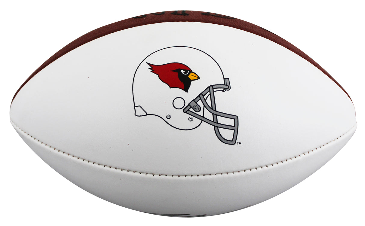 Cardinals Pat Tillman Authentic Signed Wilson White Panel Logo Football BAS LOA