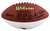 Cardinals Pat Tillman Authentic Signed Wilson White Panel Logo Football BAS LOA