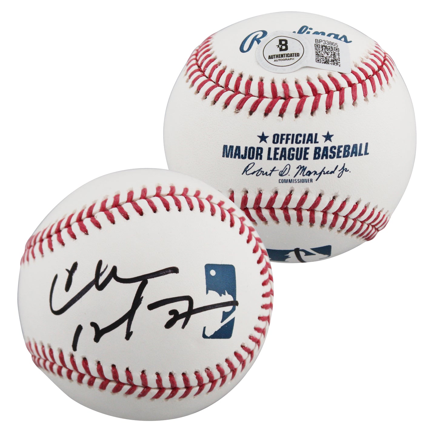 76ers Charles Barkley Authentic Signed Manfred OML Baseball BAS #BP33865