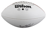 Cardinals Pat Tillman Authentic Signed Wilson White Panel Logo Football BAS LOA