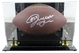 Bengals Joseph Ossai Signed Wilson Super Grip Football W/ Case BAS Witnessed