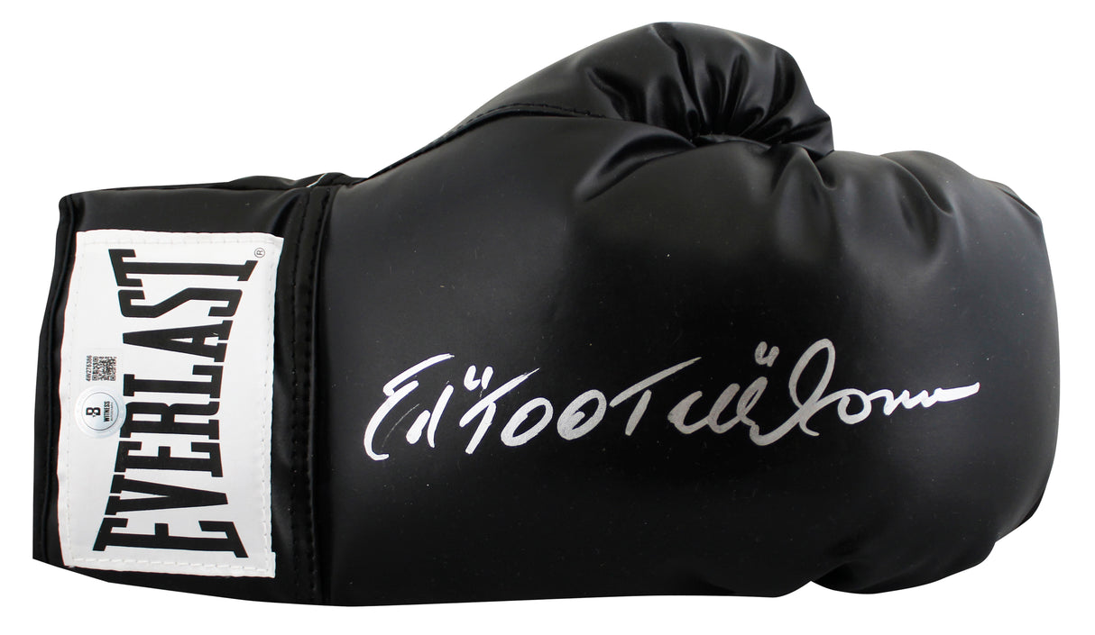 Ed "Too Tall" Jones Signed Black Right Hand Everlast Boxing Glove BAS Witnessed