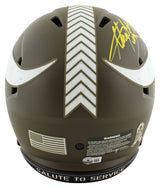Vikings Adrian Peterson "DTN" Signed STS F/S Speed Proline Helmet W/ Case BAS W