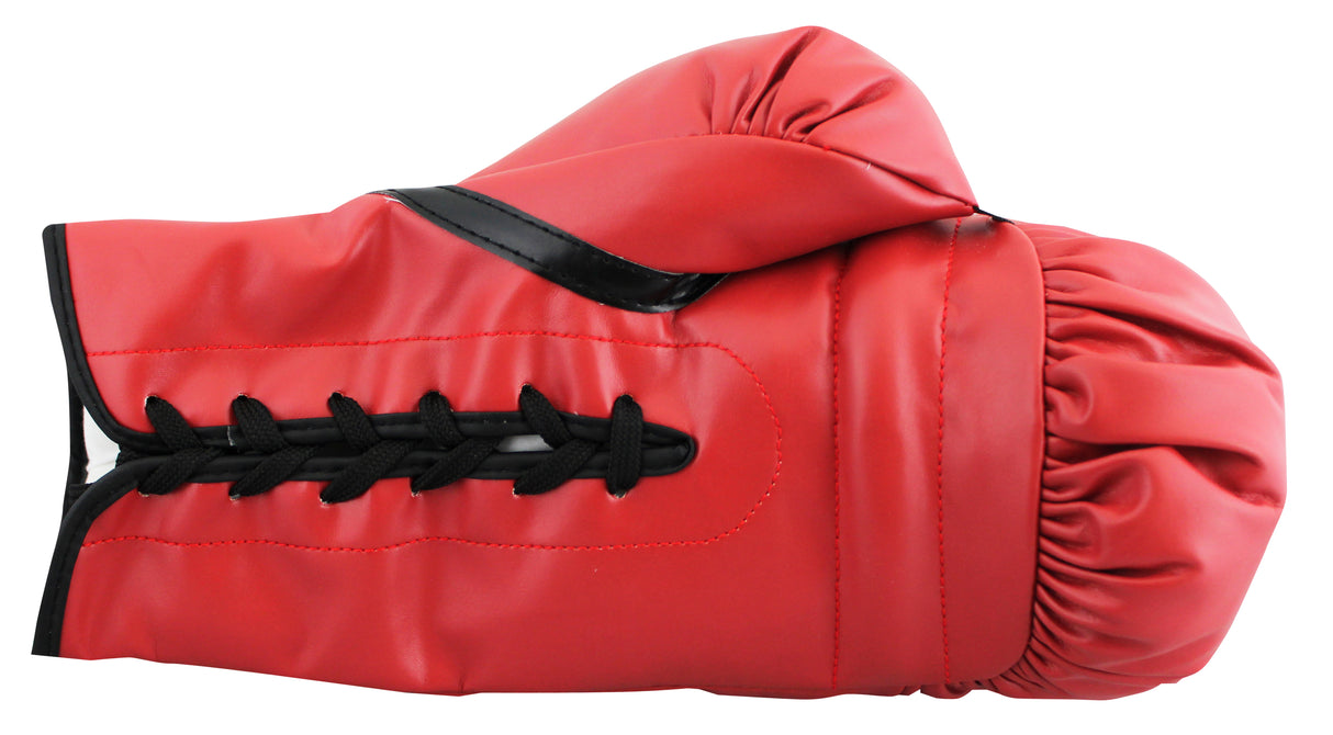 Roy Jones Jr. Signed Red Left Hand Everlast Boxing Glove BAS Wit #2W336402