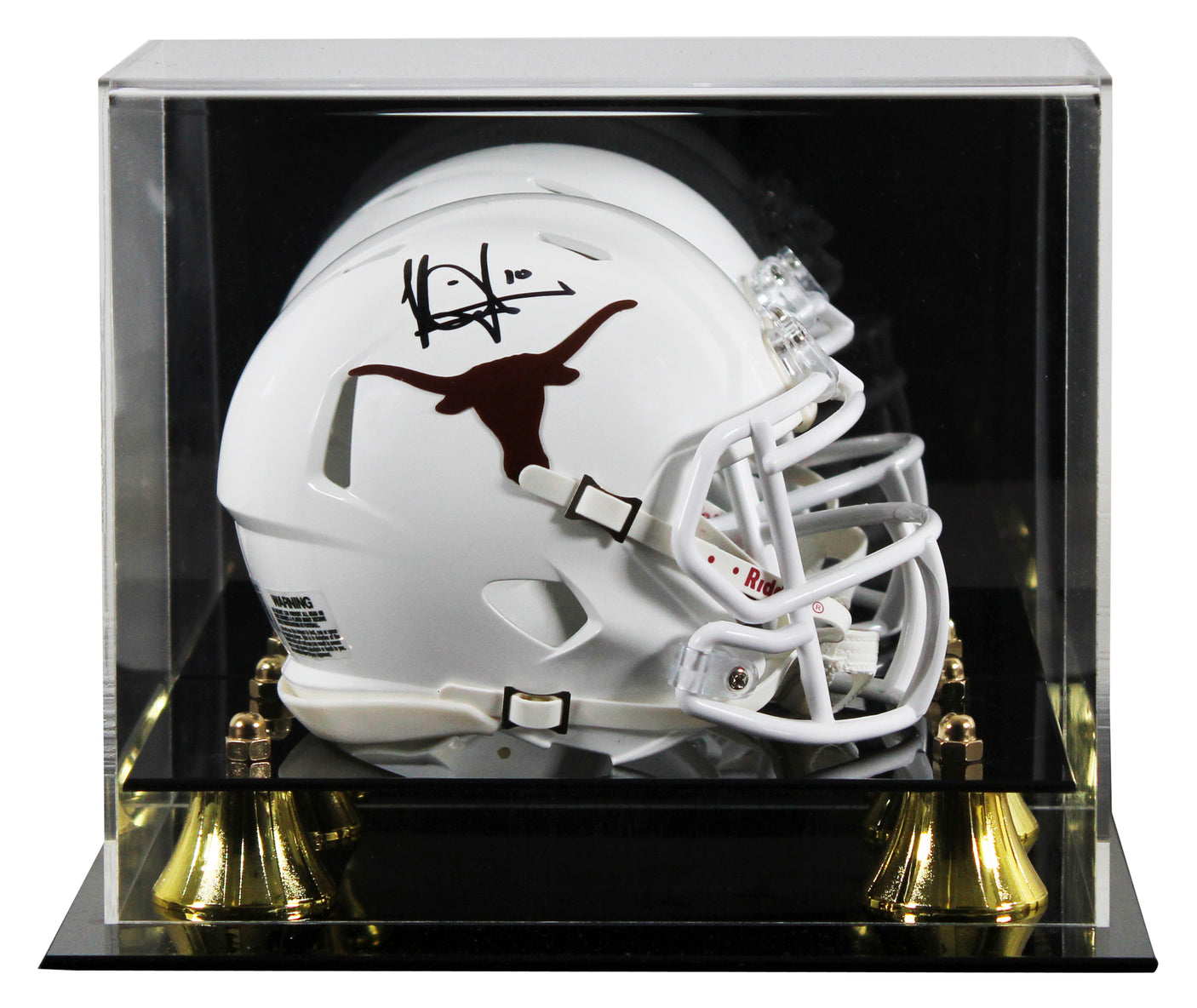 Texas Vince Young Authentic Signed Speed Mini Helmet W/ Case BAS Witnessed