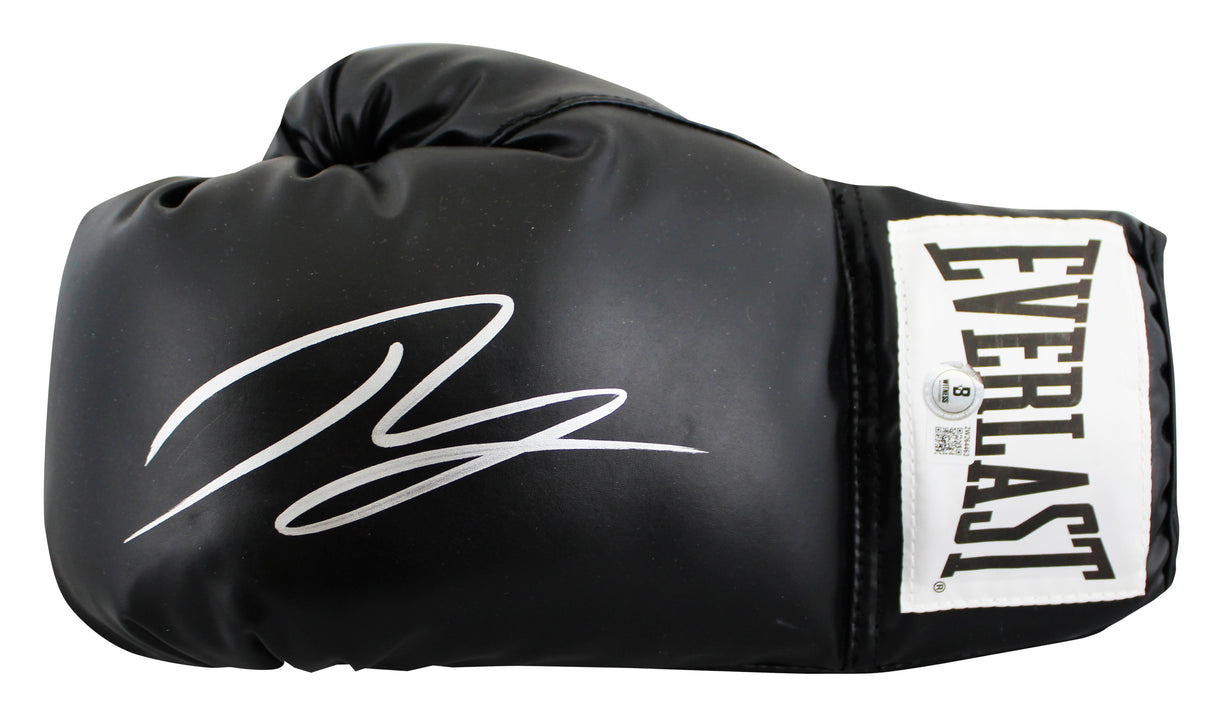 Ryan Garcia Signed Black Left Hand Everlast Boxing Glove BAS Witnessed #2W264463