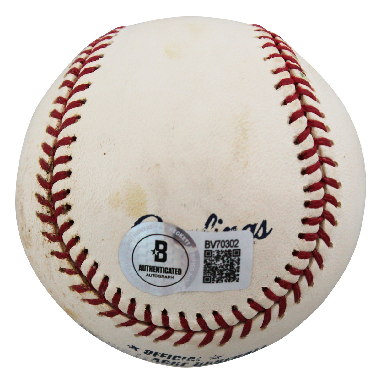 Yankees Tino Martinez Signed Practice Used Allen Selig OML Baseball BAS #BV70302