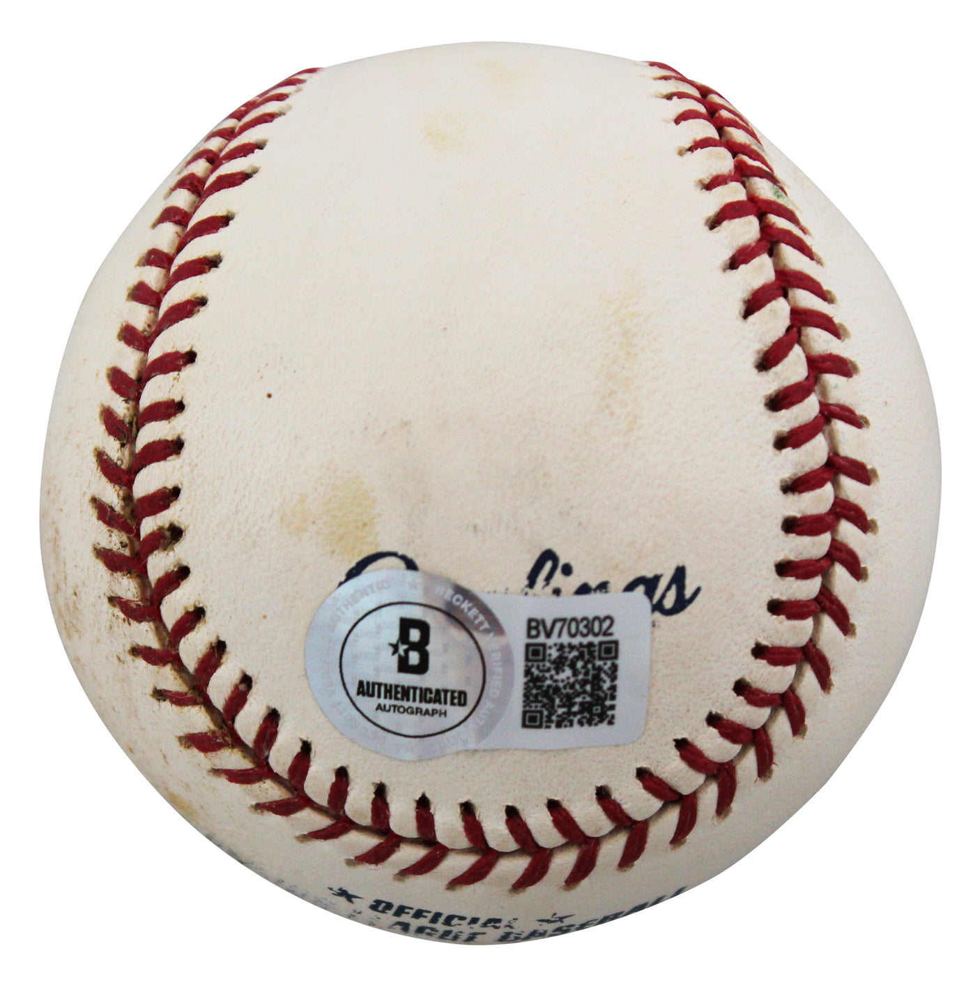 Yankees Tino Martinez Signed Practice Used Allen Selig OML Baseball BAS #BV70302