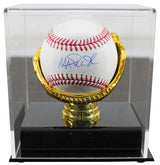 Dodgers Magic Johnson Authentic Signed Oml Baseball w/ Case BAS Witnessed