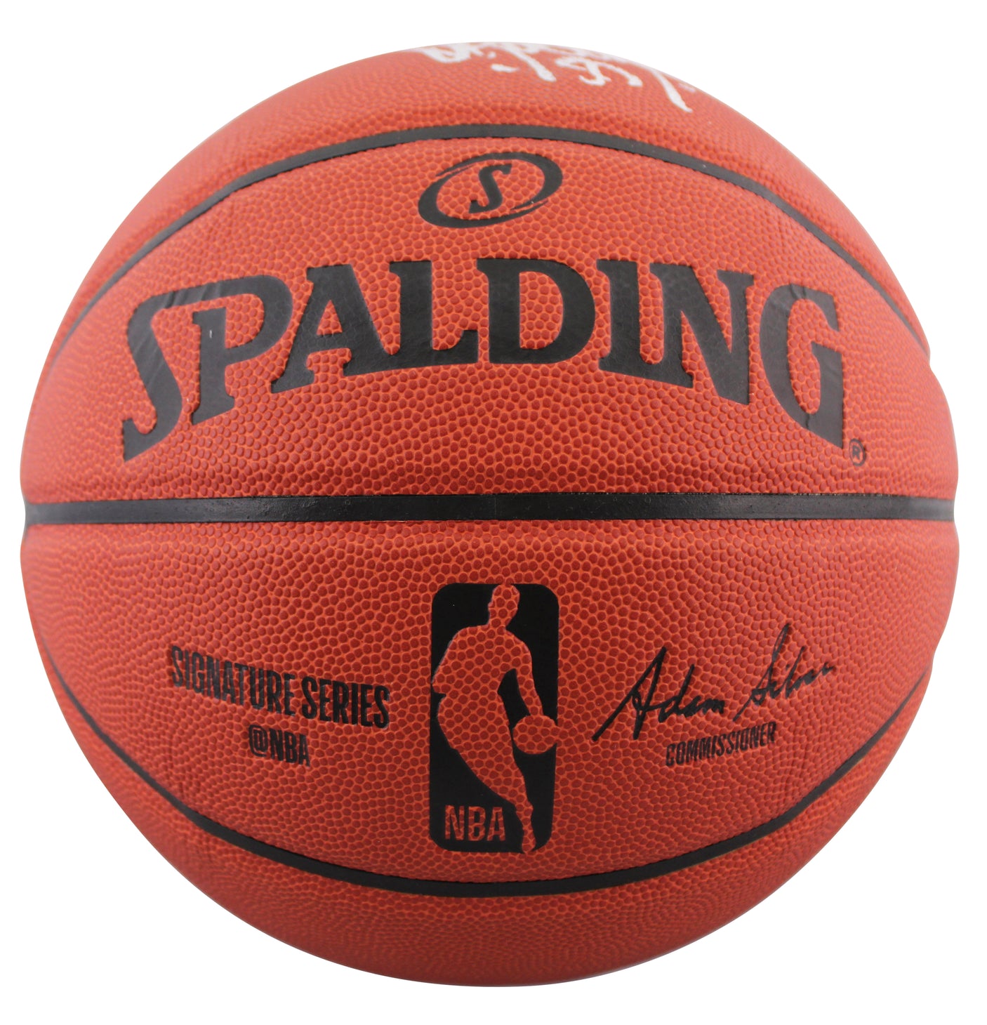 Spurs David Robinson Authentic Signed Spalding I/O Basketball BAS Wit #WY58074