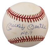 Yankees Mickey Mantle "No. 7" Authentic Signed OAL Baseball UDA #UDM18621