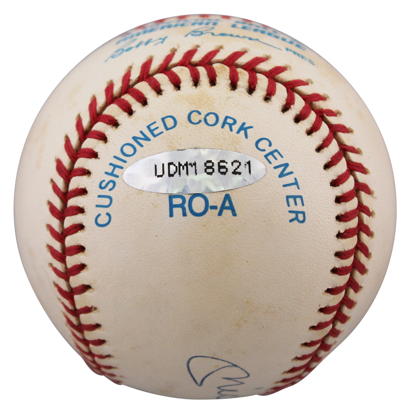 Yankees Mickey Mantle "No. 7" Authentic Signed OAL Baseball UDA #UDM18621