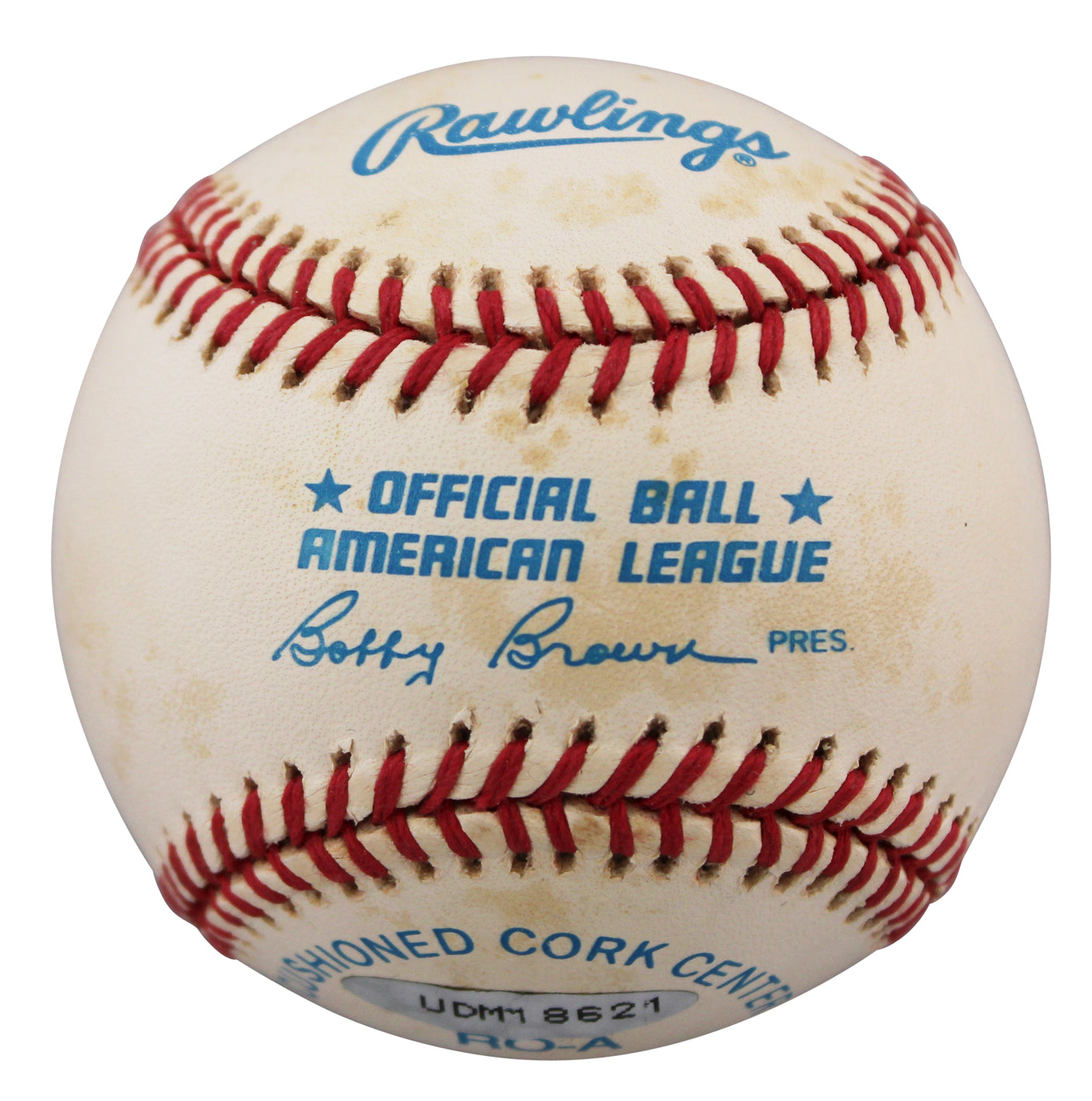 Yankees Mickey Mantle "No. 7" Authentic Signed OAL Baseball UDA #UDM18621