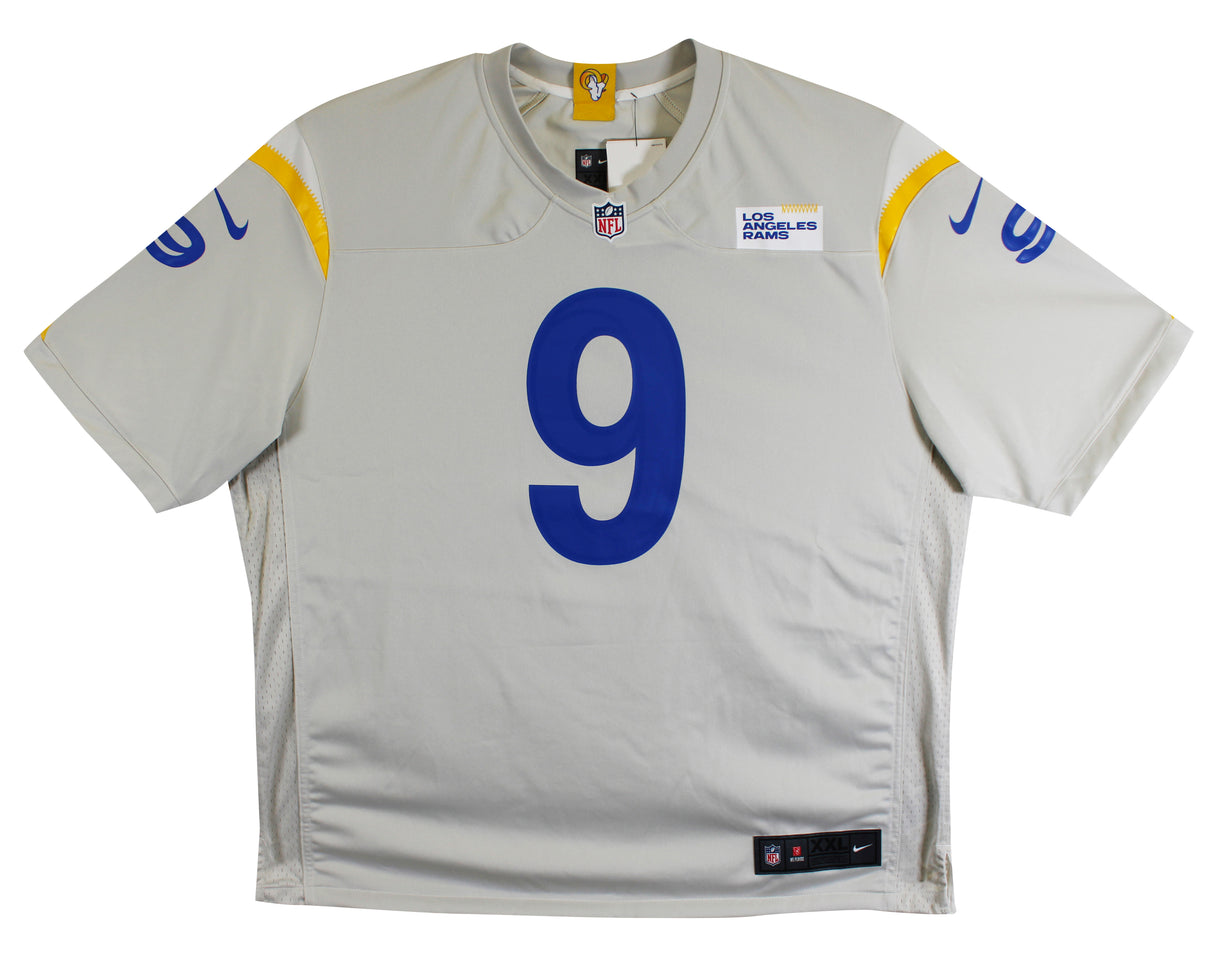 Rams Matthew Stafford Authentic Signed Bone Nike Game Jersey BAS Witnessed