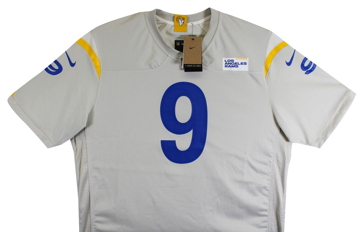 Rams Matthew Stafford Authentic Signed Bone Nike Game Jersey BAS Witnessed