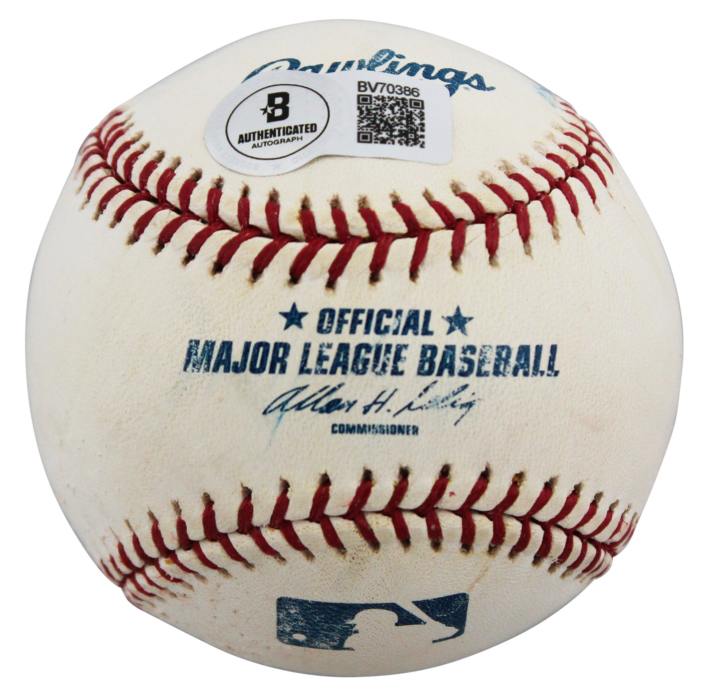 Yankees Alex Rodriguez Signed Game Used Allen Selig OML Baseball BAS #BV70386