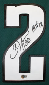 Eagles Brian Dawkins "HOF 18" Signed Green Mitchell & Ness Jersey BAS Witnessed