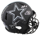 Cowboys (4) Aikman, Smith +2 Signed Eclipse F/S Speed Proline Helmet BAS Witness