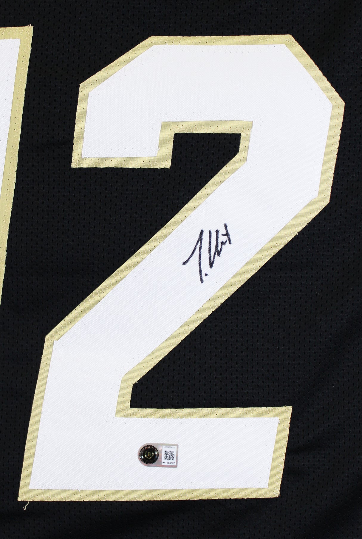 Colorado Travis Hunter Authentic Signed Black Pro Style Jersey BAS Witnessed