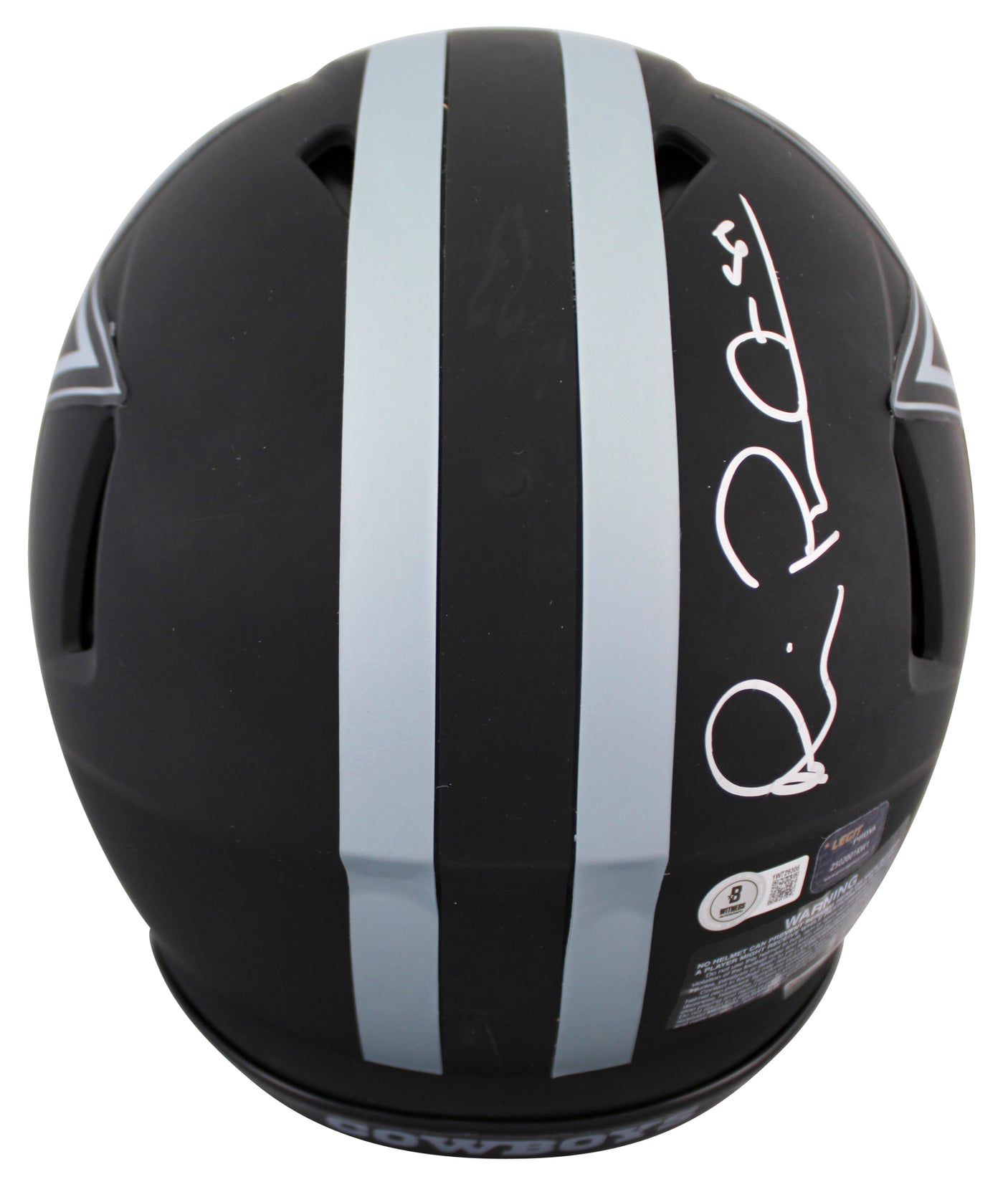 Cowboys (4) Aikman, Smith +2 Signed Eclipse F/S Speed Proline Helmet BAS Witness