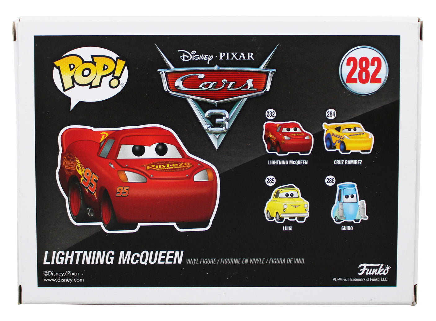 Owen Wilson Cars 3 Signed Lightning McQueen #282 Funko Pop Figure JSA #CF64847