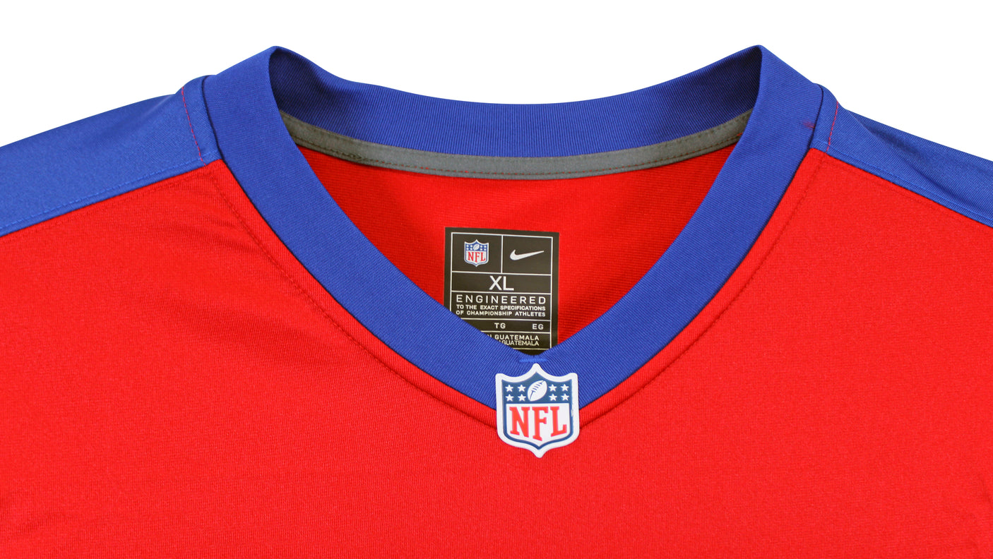 Giants Malik Nabers Authentic Signed Century Red Nike Game Jersey Fanatics