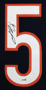 Lance Briggs Authentic Signed Navy Pro Style Framed Jersey Autographed JSA