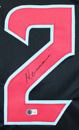 Nico Collins Authentic Signed Alternate Navy Blue Pro Style Jersey BAS Witnessed