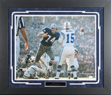 Cowboys Bob Lilly "HOF 80" Authentic Signed 16x20 Framed Photo JSA #W917824