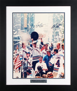 Rangers (3) Richter, Messier & Leetch Signed 16x20 Framed Photo Steiner