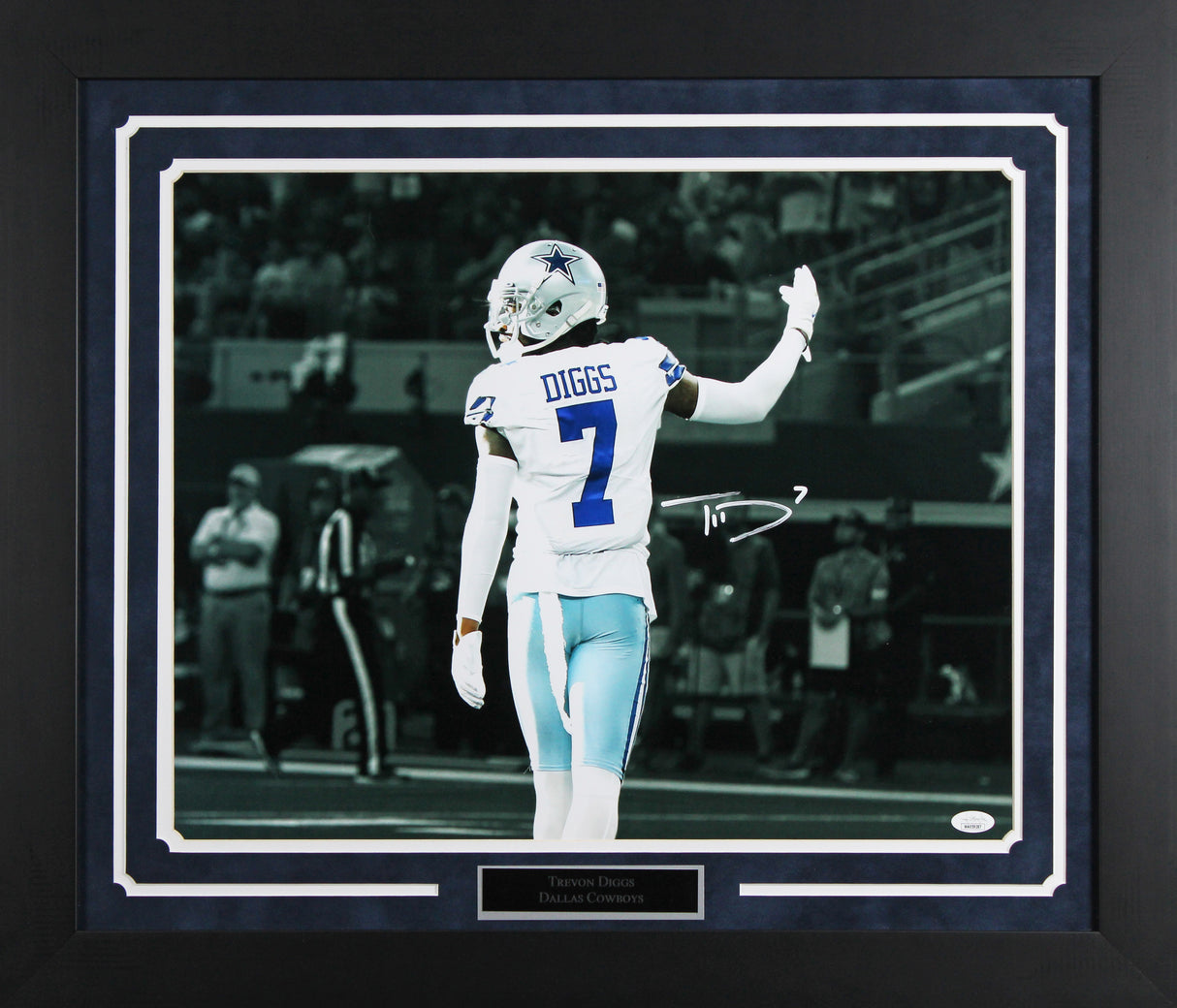 Cowboys Trevon Diggs Authentic Signed 16x20 Framed Spotlight Photo JSA #WA59297