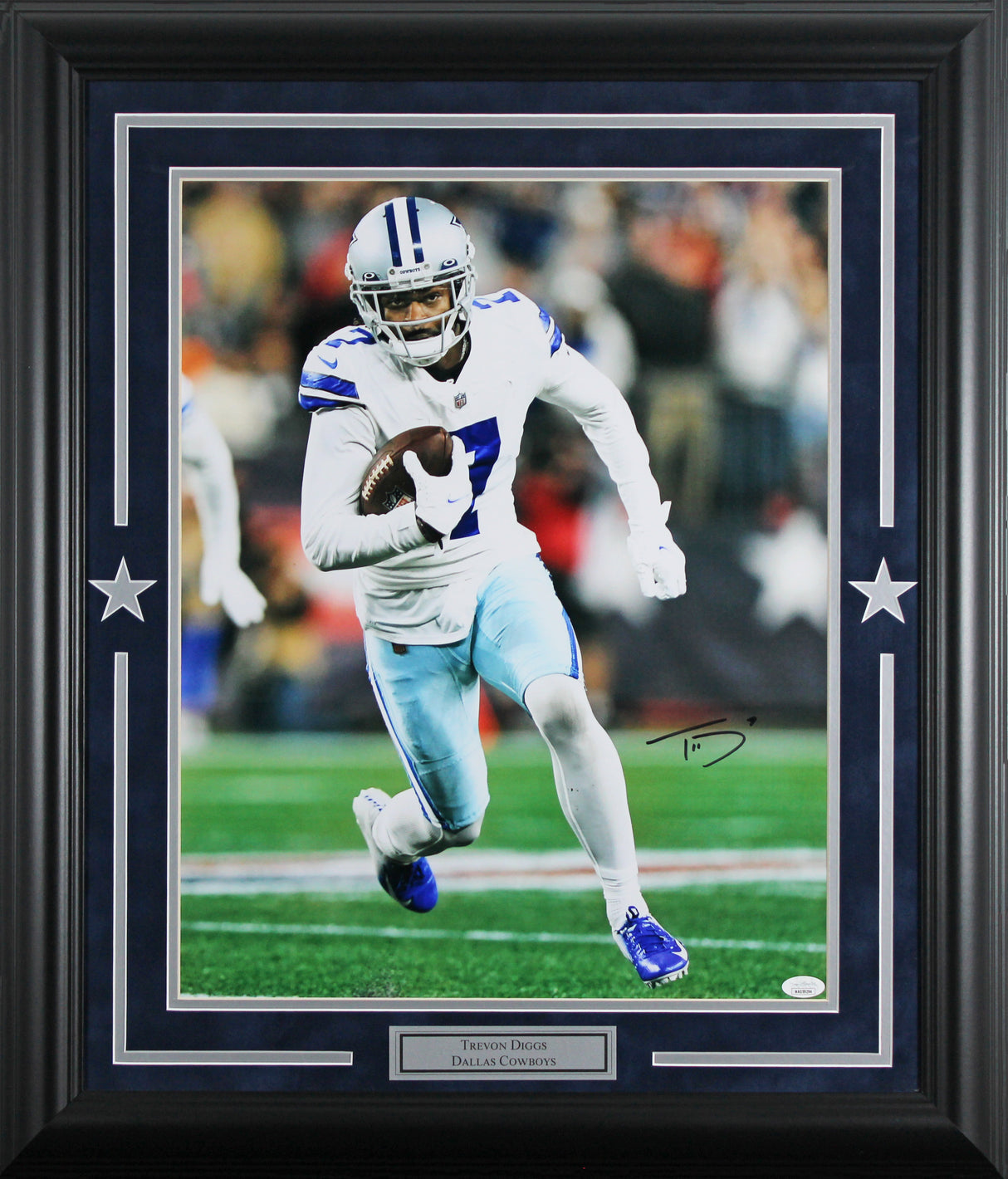 Cowboys Trevon Diggs Authentic Signed 16x20 Framed Vertical Photo JSA #WA059294